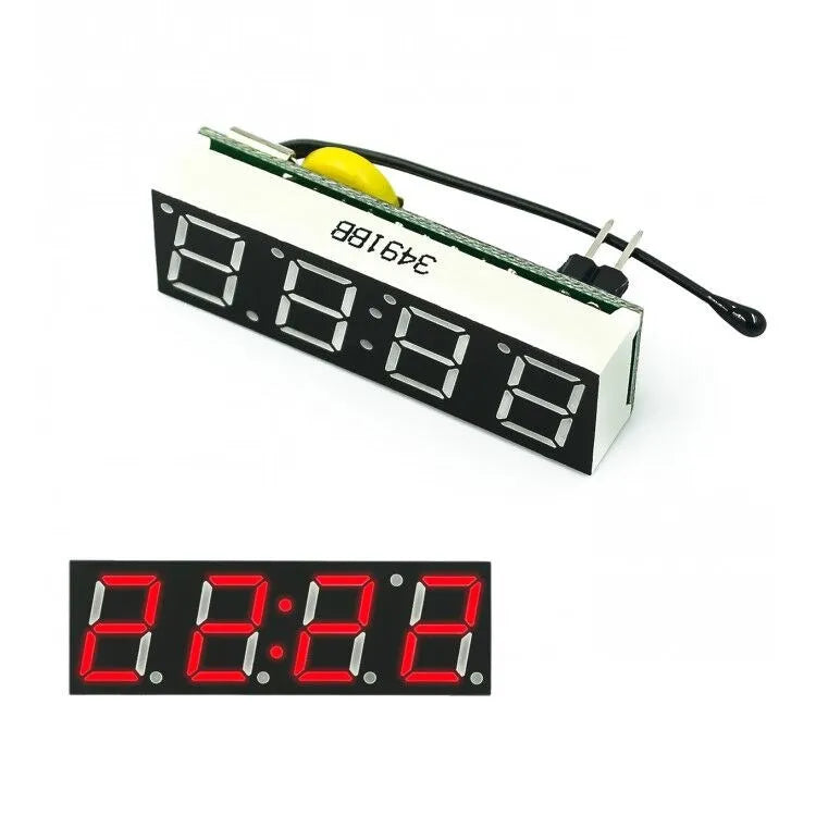 Custom Red Blue Green 3 In 1 LED  RX8025 DS1302 LED electronic clock high precision clock module car clock temperature luminous car