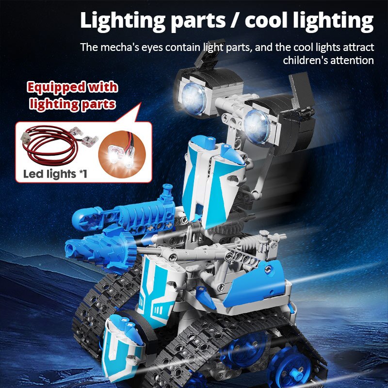 Remote Control Programming Robot Children Educational Assembly Building Blocks Small Particle Toy customize