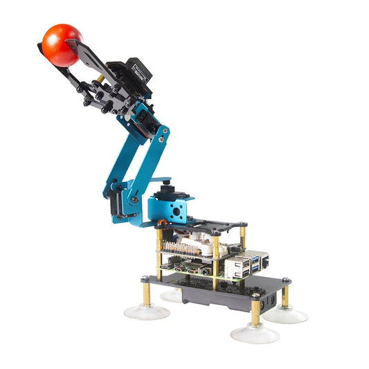 Robotic Arm Kit Steam Science and Education Raspberry Pi Aluminum Alloy Expandable Mechanical Arm Robot customize