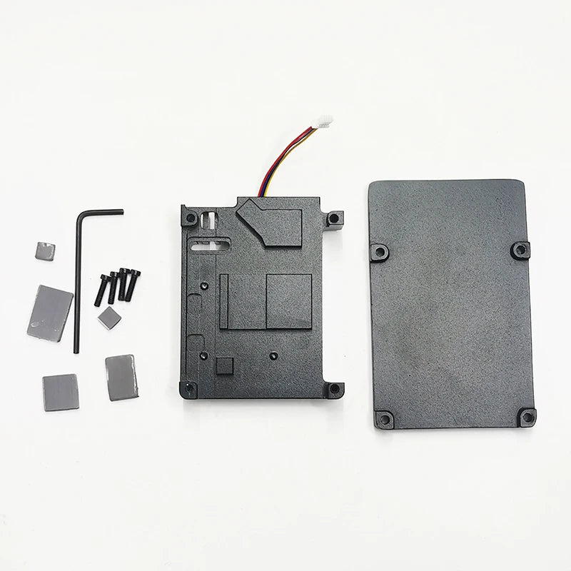 Raspberry Pi 5 Aluminum Alloy Case shell with PWM Temperature Control Speed Regulation Cooling Fan Active Cooling