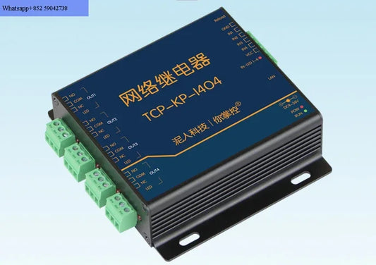 Electronic 4-way TCPI Relay Remote Control IO Outputs 4 Inputs Industrial Grade