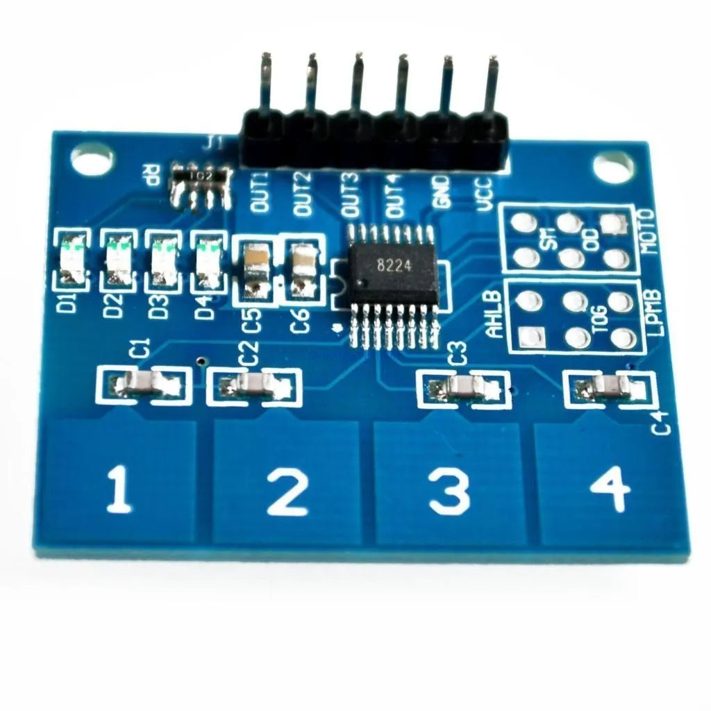 Custom NEW 4Channel Digital Touch Sensor Capacitive Switch Module Button For Arduino TTP224