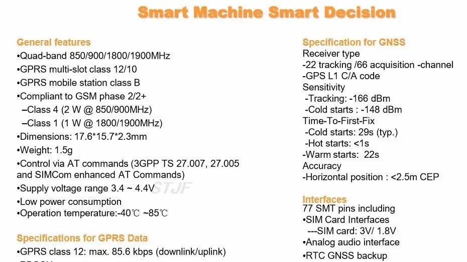 Custom  SIM868 GSM GPRS For Bluetooth GNSS, SMS GSM Module,Instead of SIM808 SIM908