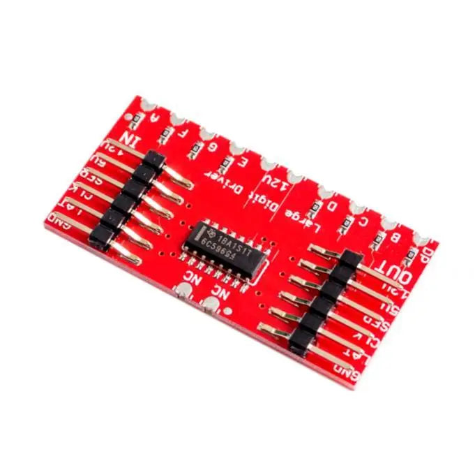 Custom TPIC6C596 8-bit shift register 7-segment displays 7-segment LED
