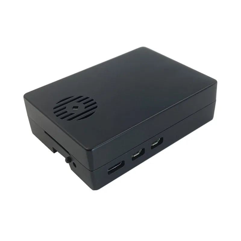 Raspberry Pi 5 Aluminum Alloy Shell with Metal Protective Shell and Cooling Column Fan