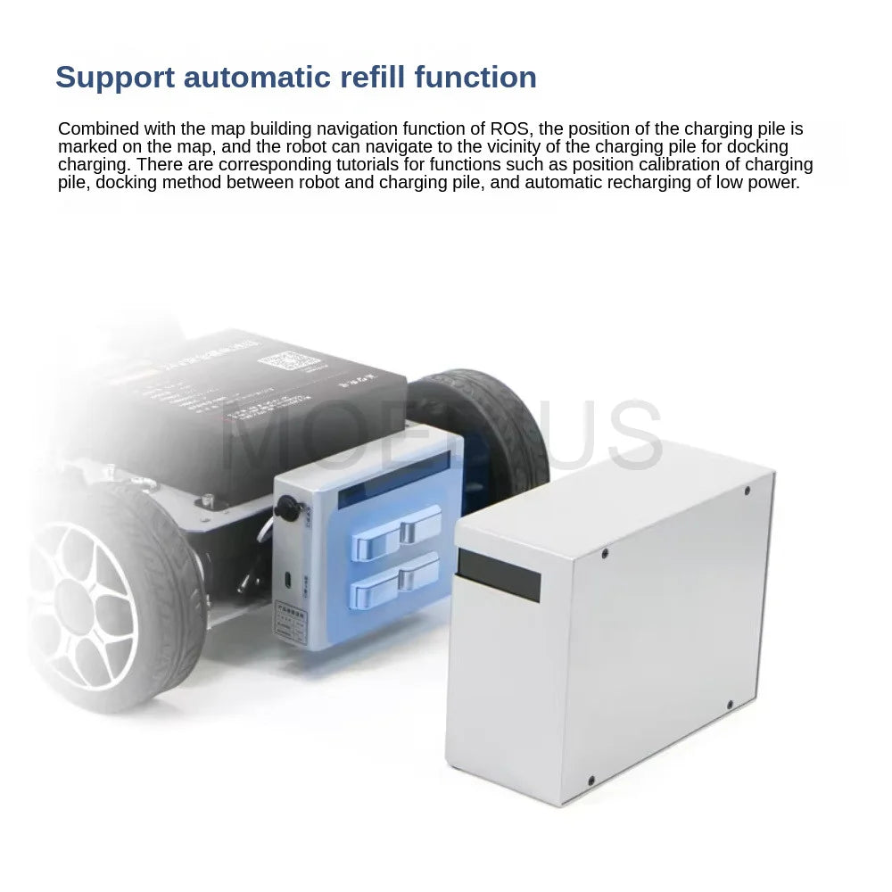 Big Load ROS2 Mobile Smart Ackerman Robot Car Chassis SLAM LiDAR Mapping Navigation Raspberry Pi 5 Self-driving Vehicle