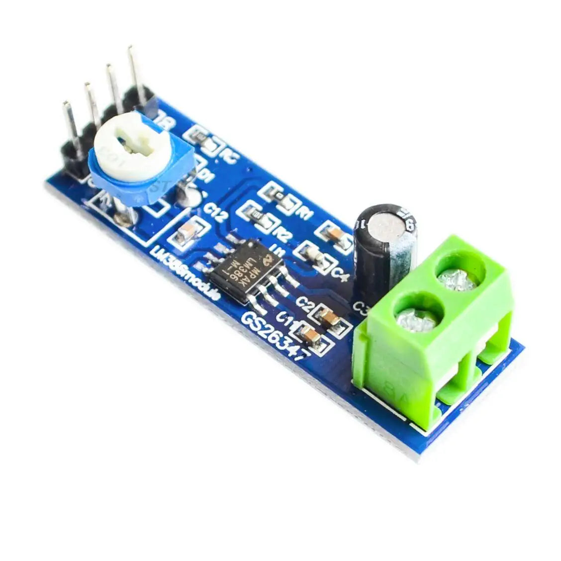 Custom LM386 Audio Amplifier Module 200 Times 5V-12V Input 10K Adjustable Resistance    Dropshipping