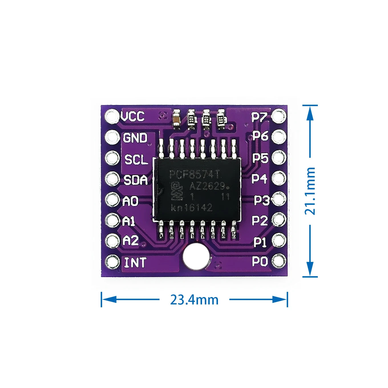 Custom  10PCS/LOT MCU-8574 PCF8574T I2C bus 8-bit remote I/O expansion module High current