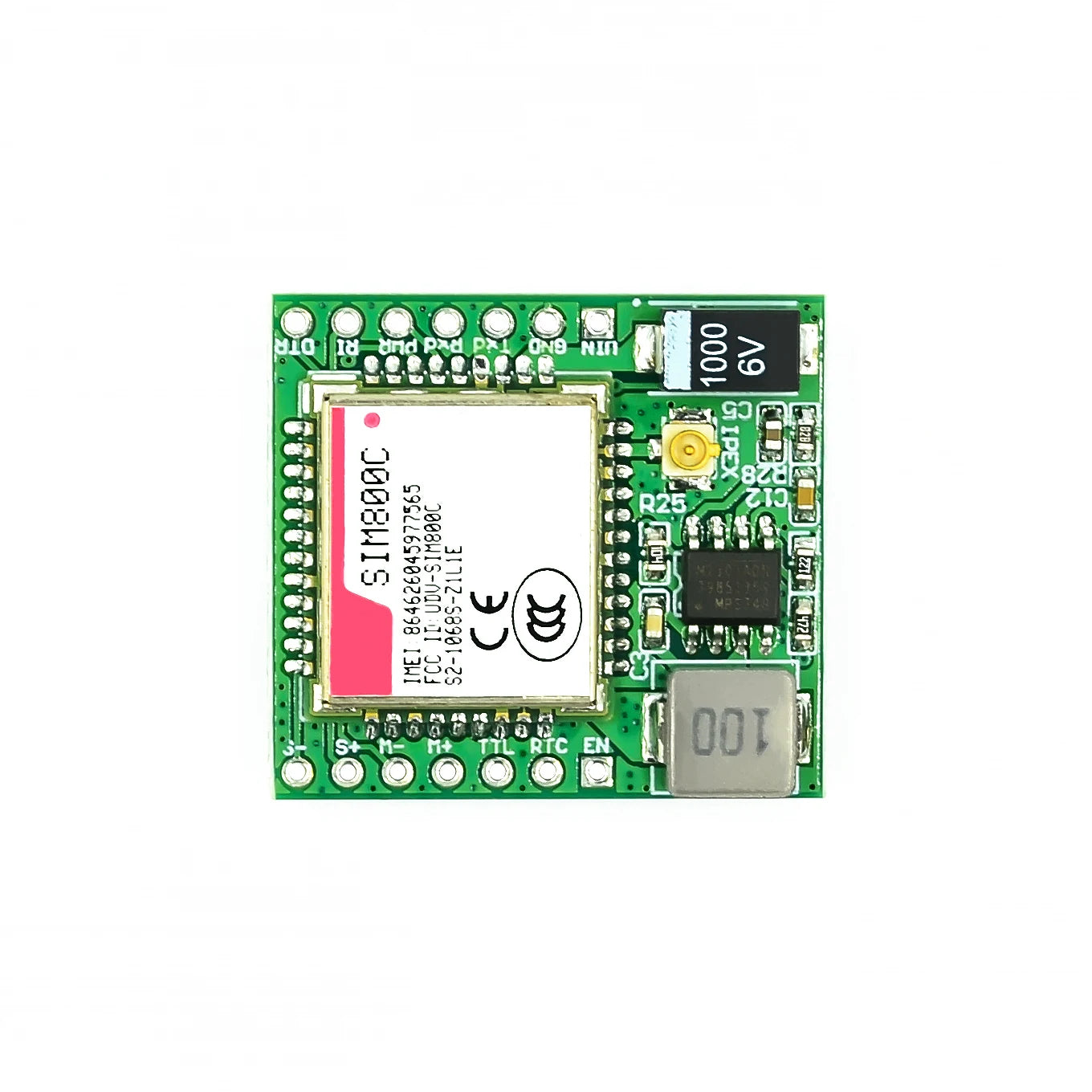 Custom  SIM800C GSM GPRS Module  TTL Development Board IPEX With Air208S SIM7020C