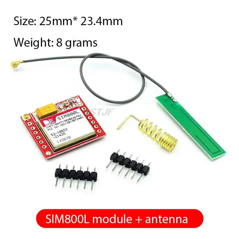 Custom SIM800L GPRS GSM Module Micro SIM Card Core Quad-band TTL Serial Port Antenna PCB Wireless WIFI Board for Arduino Smart Phone