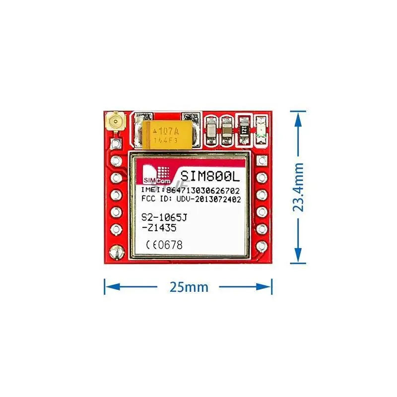 Custom SIM800L GPRS GSM Module Micro SIM Card Core Quad-band TTL Serial Port Antenna PCB Wireless WIFI Board for Arduino Smart Phone
