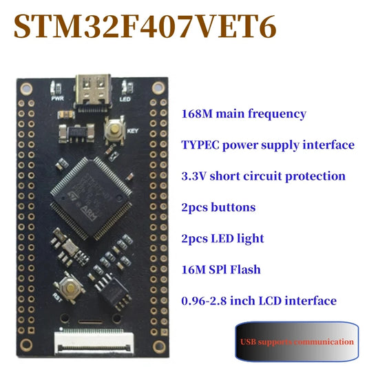 Custom STM32F407VET6 Minimum System Board Core Board Development Board Single Chip Microcomputer Experimental Board STM32