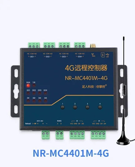 Electronic 4-way TCPI Relay Remote Control IO Outputs 4 Inputs Industrial Grade