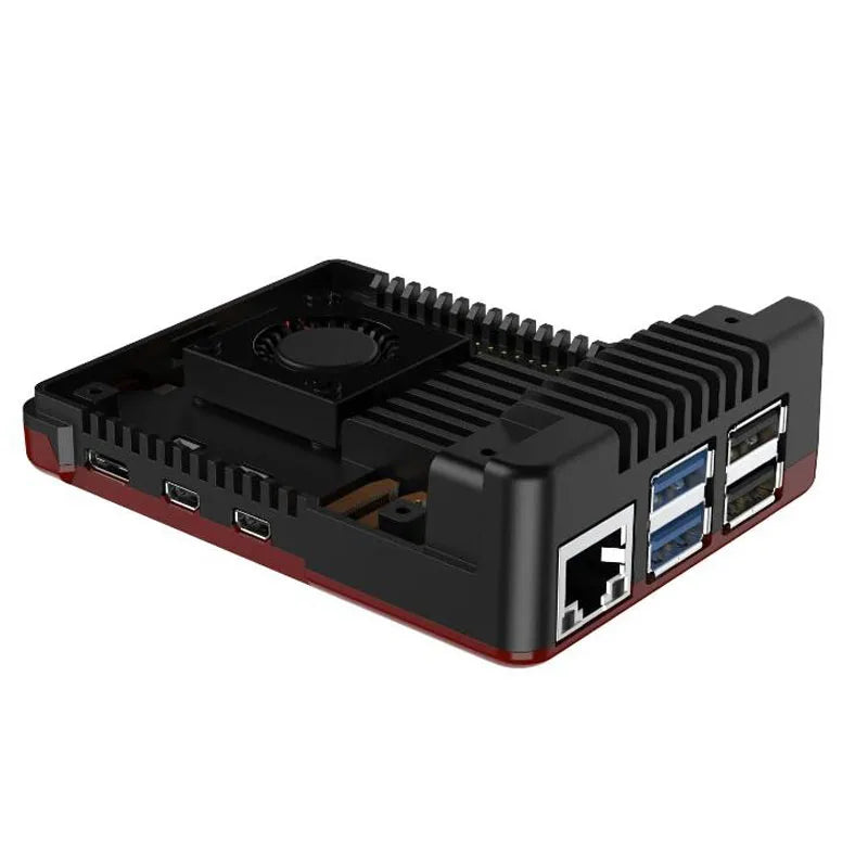 Raspberry Pi 5 Aluminum Alloy Housing Argon NEO 5 Radiator with PWM Turbo Speed Control Cooling Fan
