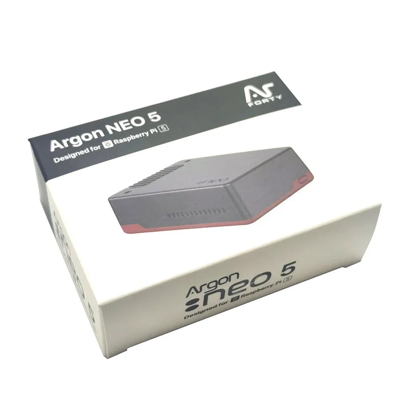 Raspberry Pi 5 Aluminum Alloy Housing Argon NEO 5 Radiator with PWM Turbo Speed Control Cooling Fan