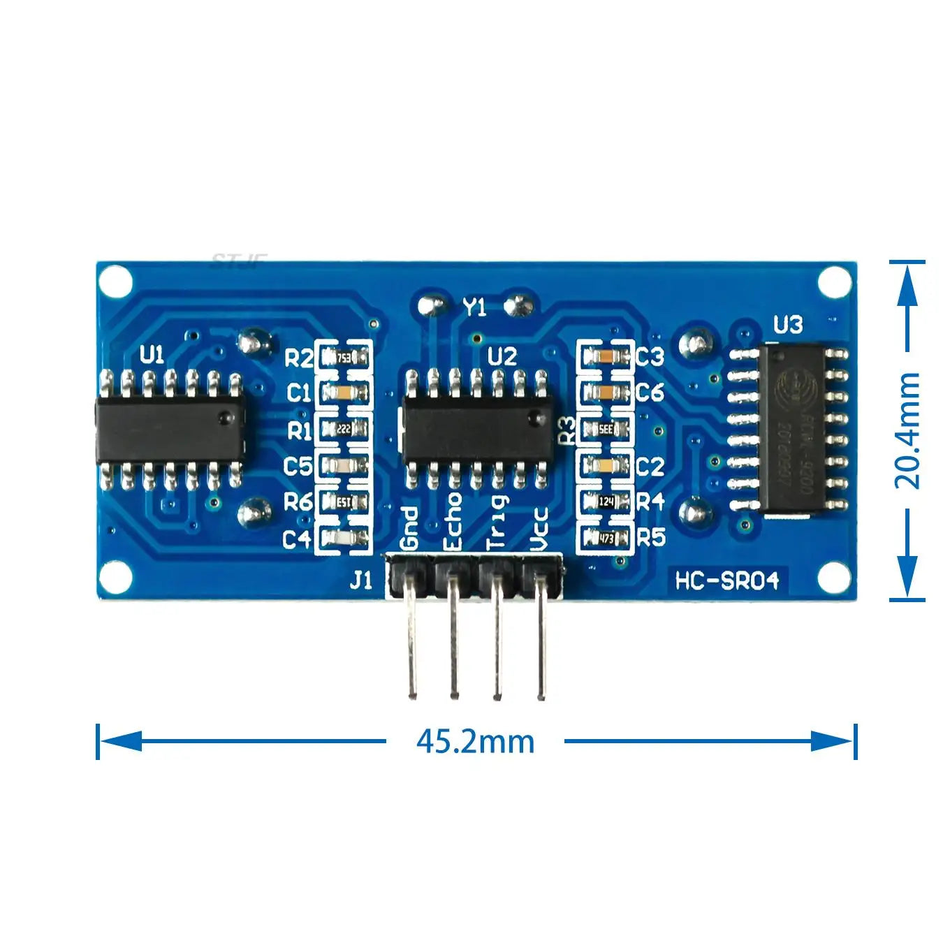 Custom Ultrasonic Module HC-SR04 Distance Measuring Transducer Sensor for arduino Ultrasonic Wave Detector Ranging Module