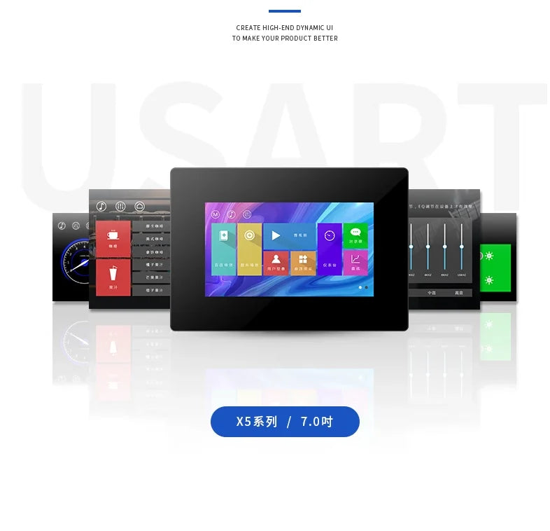 Custom TJC8048X570_011CS_Y X5 series 7-inch HMI intelligent serial port display screen touch with shell intelligent LCD screen