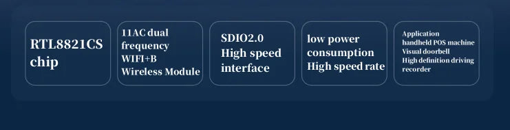 Custom RTL8821CS wireless module dual band 5G Bluetooth BT projector player wifi module BL-M8821CS1
