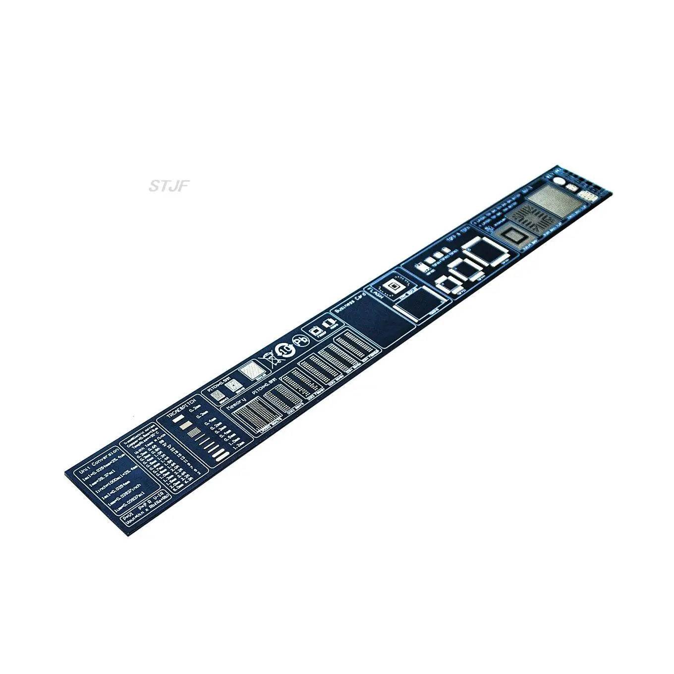Custom 30cm Multifunctional PCB Ruler EDA Measuring Tool Chip IC Electronic Engineers PCB Protractor For Geeks Makers Reference Ruler