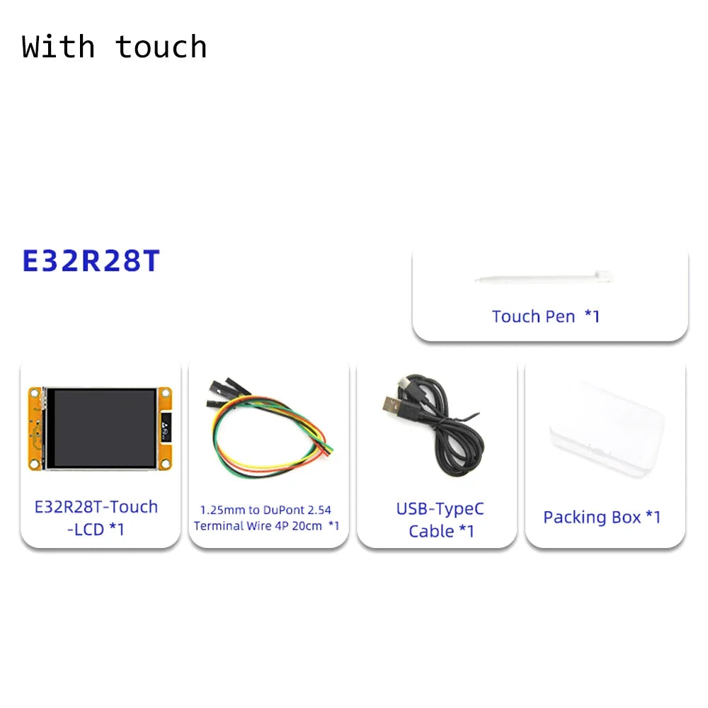 2.8inch ESP32-32 TFT SPI Display Screen E32R28T E32N28T ESP32-W-ROOM-32E WIFI BLE Module Dual-core ILI9341V Driver for IoT