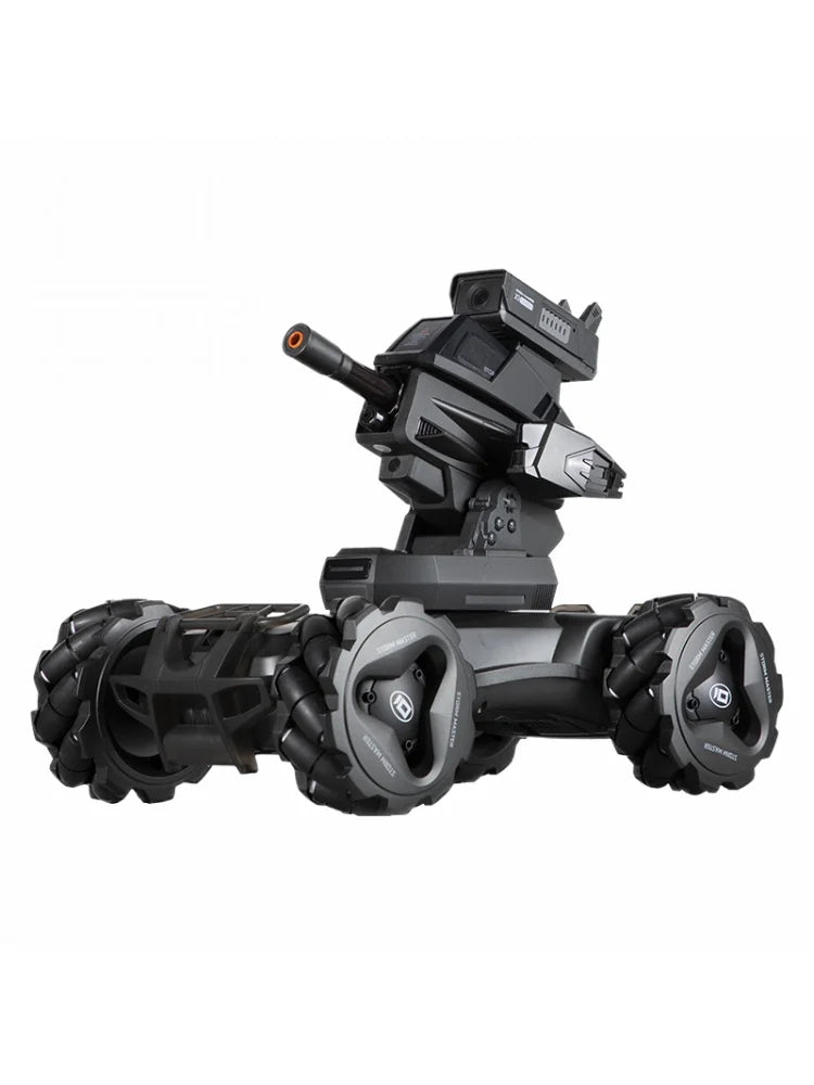 Intelligent RC Battle Tank Toy with Laser Locking -Cool Black/Pearl White, Kids Gift