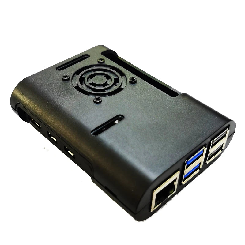 Raspberry Pi 5 ABS Case injection molded shell box 4-pin cooling fan JST PWM speed control active cooling cooler