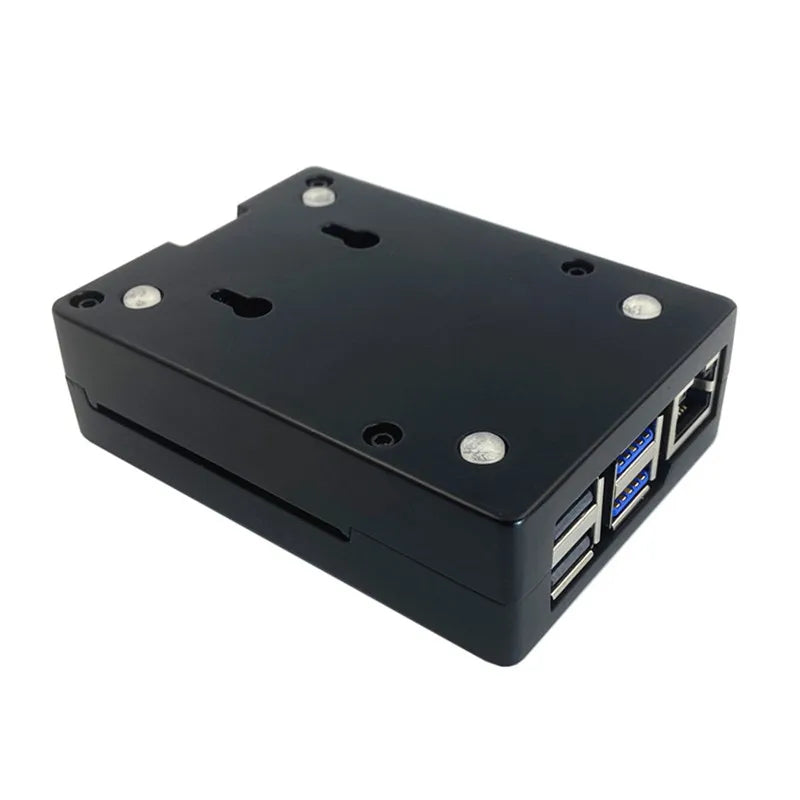 Raspberry Pi 5 Aluminum Alloy Shell with Metal Protective Shell and Cooling Column Fan
