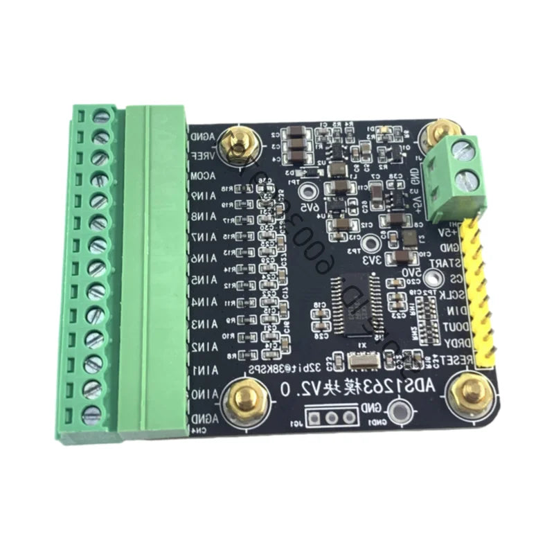 ADS1263 Module, 10-Channel 32-Bit 38K Precision Low-Speed ADC Data Acquisition Analog-to-Digital Converter Module