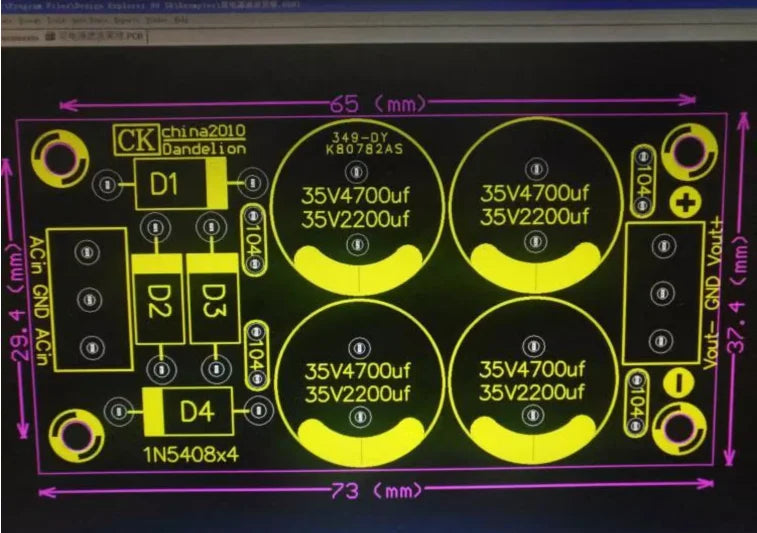 Custom Rectification filter board, power amplifier, dual power supply, positive and negative power supply board