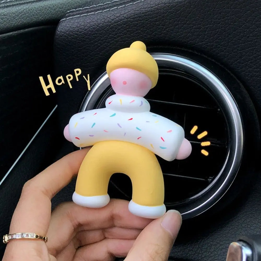 Custom Sevimli insanlar şekil araba parfüm klip yeni araba Deodorant tı hava firar klip klima aromaterapi klip koku difüzör