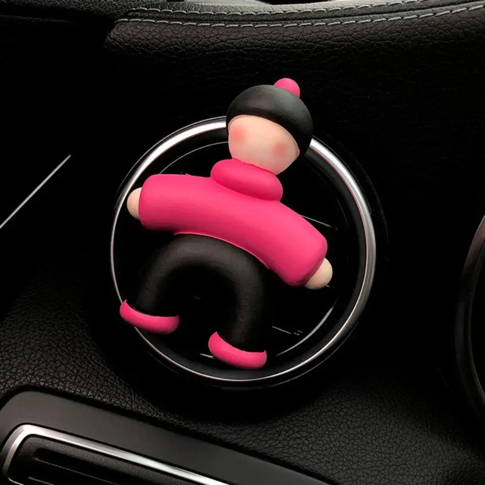 Custom Sevimli insanlar şekil araba parfüm klip yeni araba Deodorant tı hava firar klip klima aromaterapi klip koku difüzör