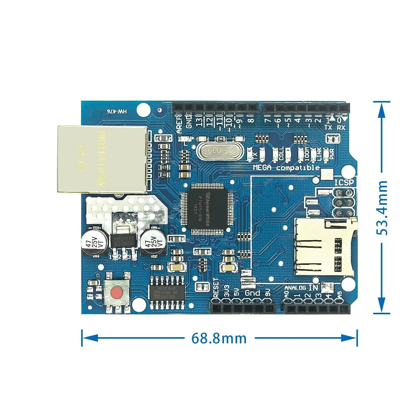 Custom Shield Ethernet Shield W5100 R3 FOR UNO Mega 2560 1280 328 UNR R3 only W5100 Development board