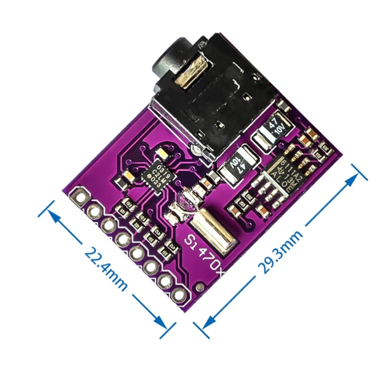 Custom Si4703 FM RDS RBDS Tuner Breakout Board Digital Radio Broadcast Data Processing Module For Arduino AVR ARM PIC With Pins