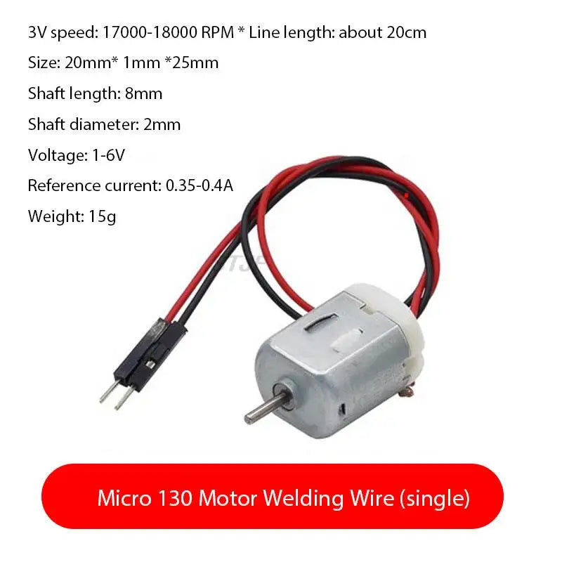 Custom Single micro 130 little motor 4WD motor DC small motor medium motor /72MM propeller