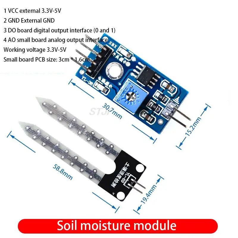 Custom Smart Electronics Soil Moisture Hygrometer Detection Humidity Sensor Module For arduino Development Board DIY Robot Smart Car