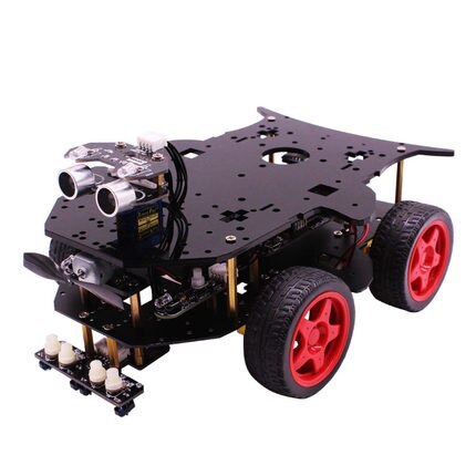 Smart car Kit Robot 4WD Remote control Open source Scratch compatible with Arduino customize