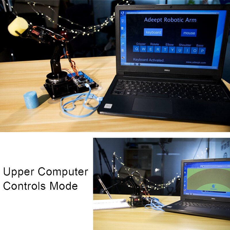 Steam 5-Axis Mechanical Arm Compatible with Arduino  Imitation/Painting Small and Micro Creator Manipulator customize