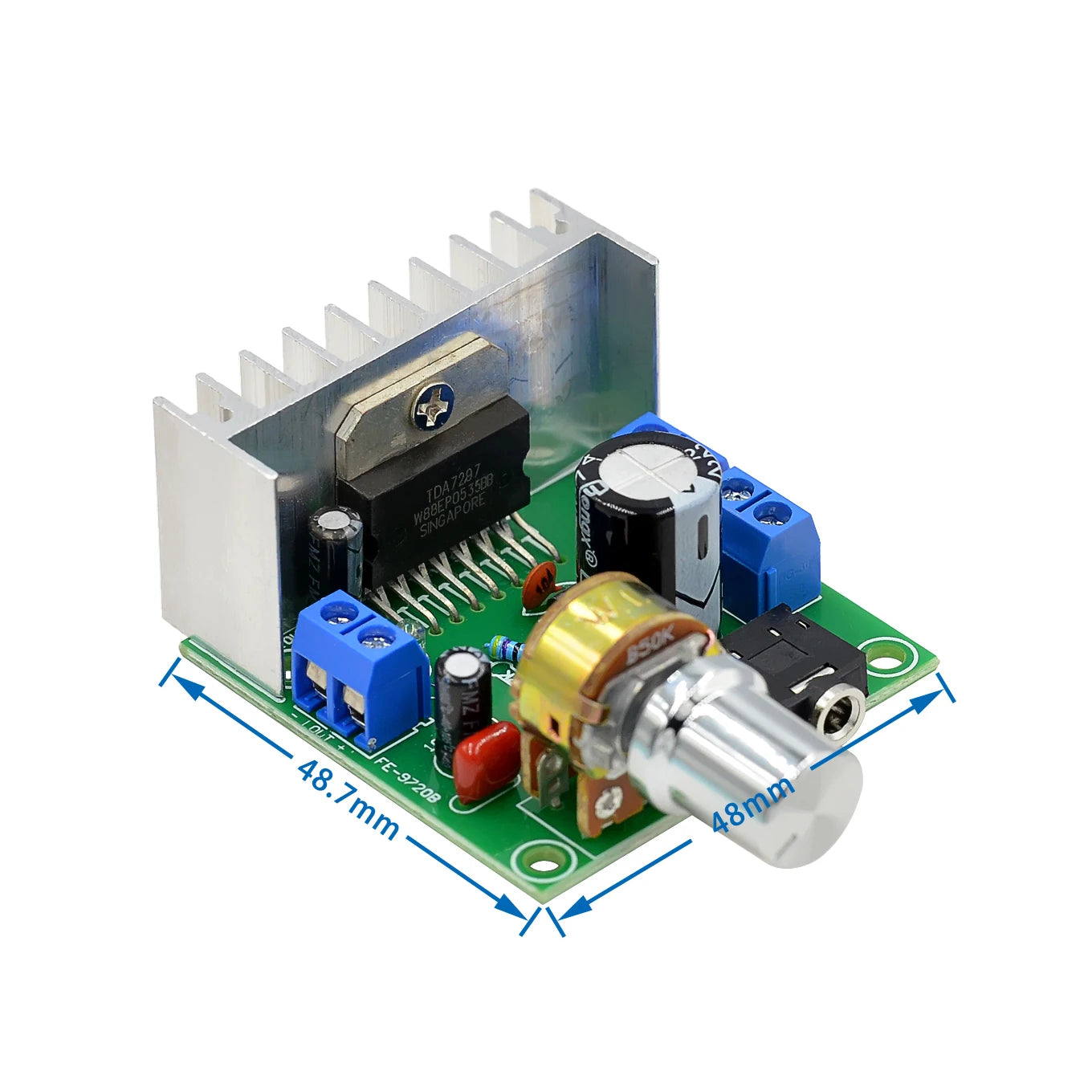 Custom TDA7297 power amplifier board power amplifier board dual-channel noise-free 12V power amplifier board fe-9720b