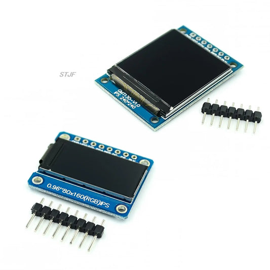 Custom Display 0.96 / 1.3 inch IPS 7P SPI HD 65K Full Color LCD Module ST7735 Drive IC 80*160 (Not OLED) For Arduino