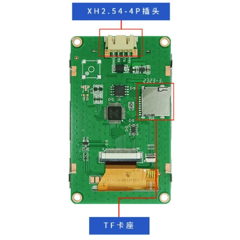 Custom TJC3224T128_011 T1 series 2.8-inch serial port LCD screen, touch interactive intelligent display screen