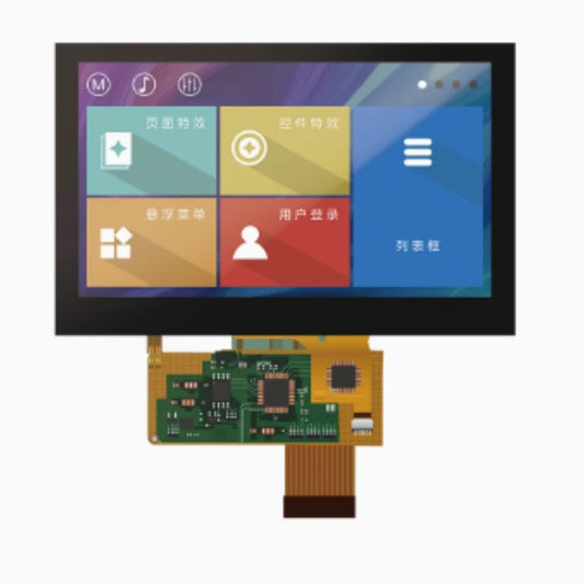 Custom series 4.3-inch ultra-thin COF module intelligent display serial port touch screen with a resolution of 480 * 272