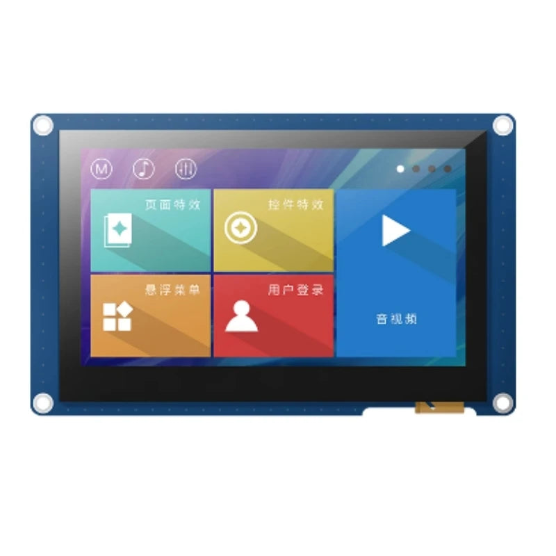 Custom X5 series 4.3-inch serial intelligent LCD display screen RTC audio and video IO