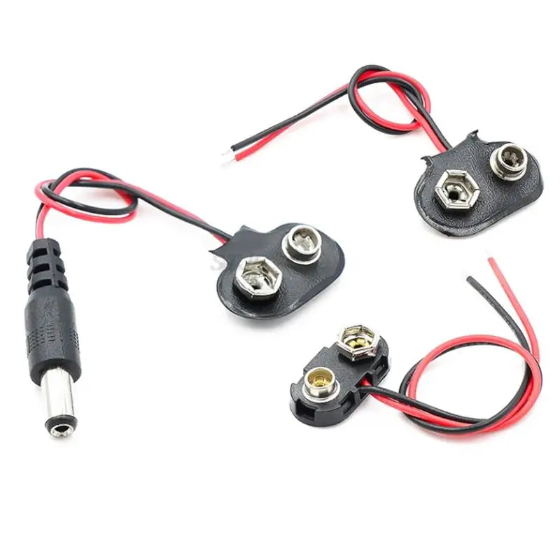 Custom The 9V battery buckle is compatible with the UNO 2560 DUE dc3.5 female power converter