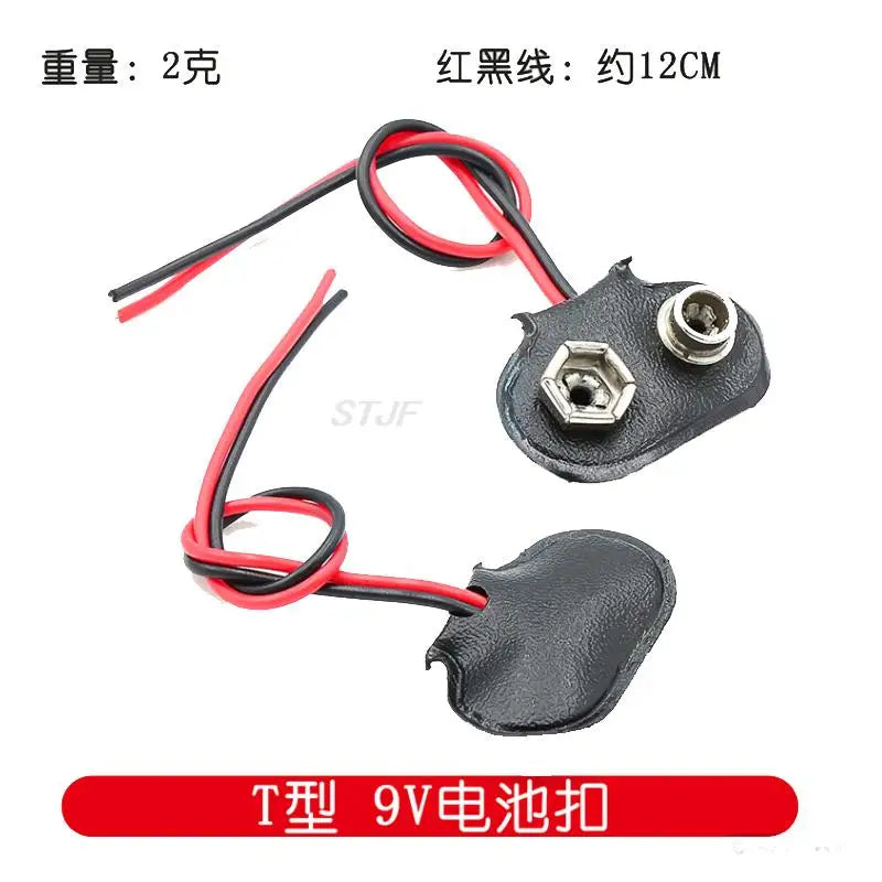 Custom The 9V battery buckle is compatible with the UNO 2560 DUE dc3.5 female power converter