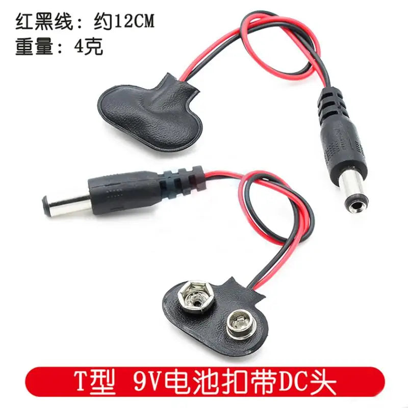 Custom The 9V battery buckle is compatible with the UNO 2560 DUE dc3.5 female power converter