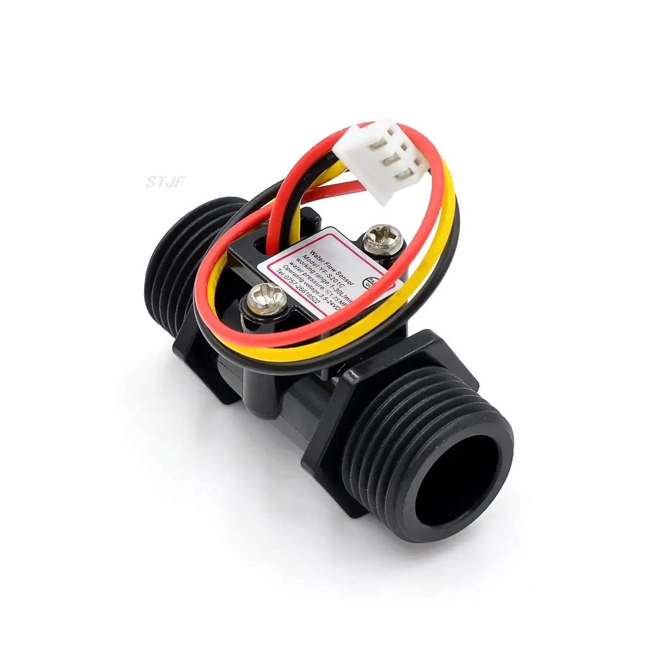 Custom Transparent Black Flow Meter YF-201C Water Flow Sensor Turbine Flow Meter 4 Points Flow Sensor