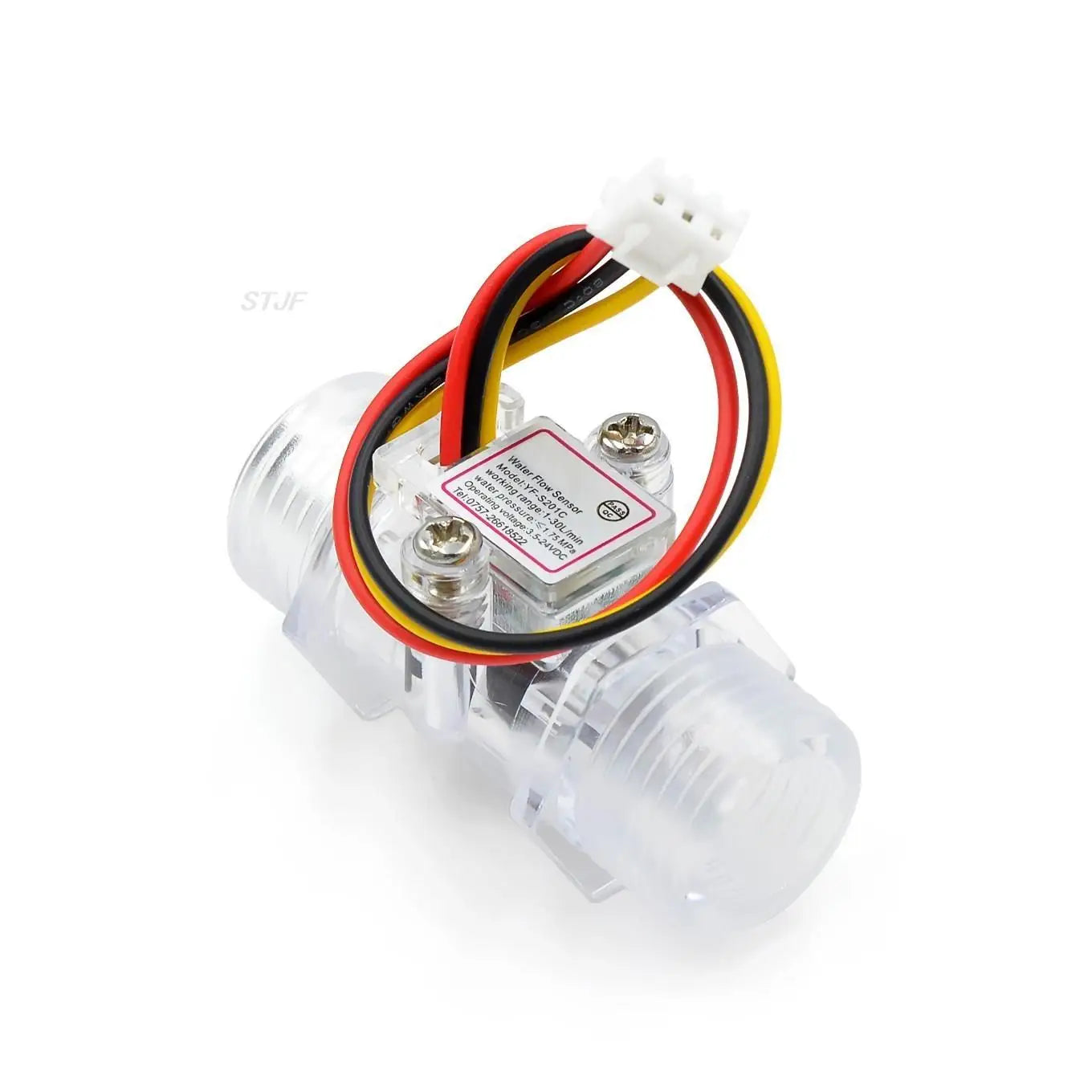 Custom Transparent Black Flow Meter YF-201C Water Flow Sensor Turbine Flow Meter 4 Points Flow Sensor