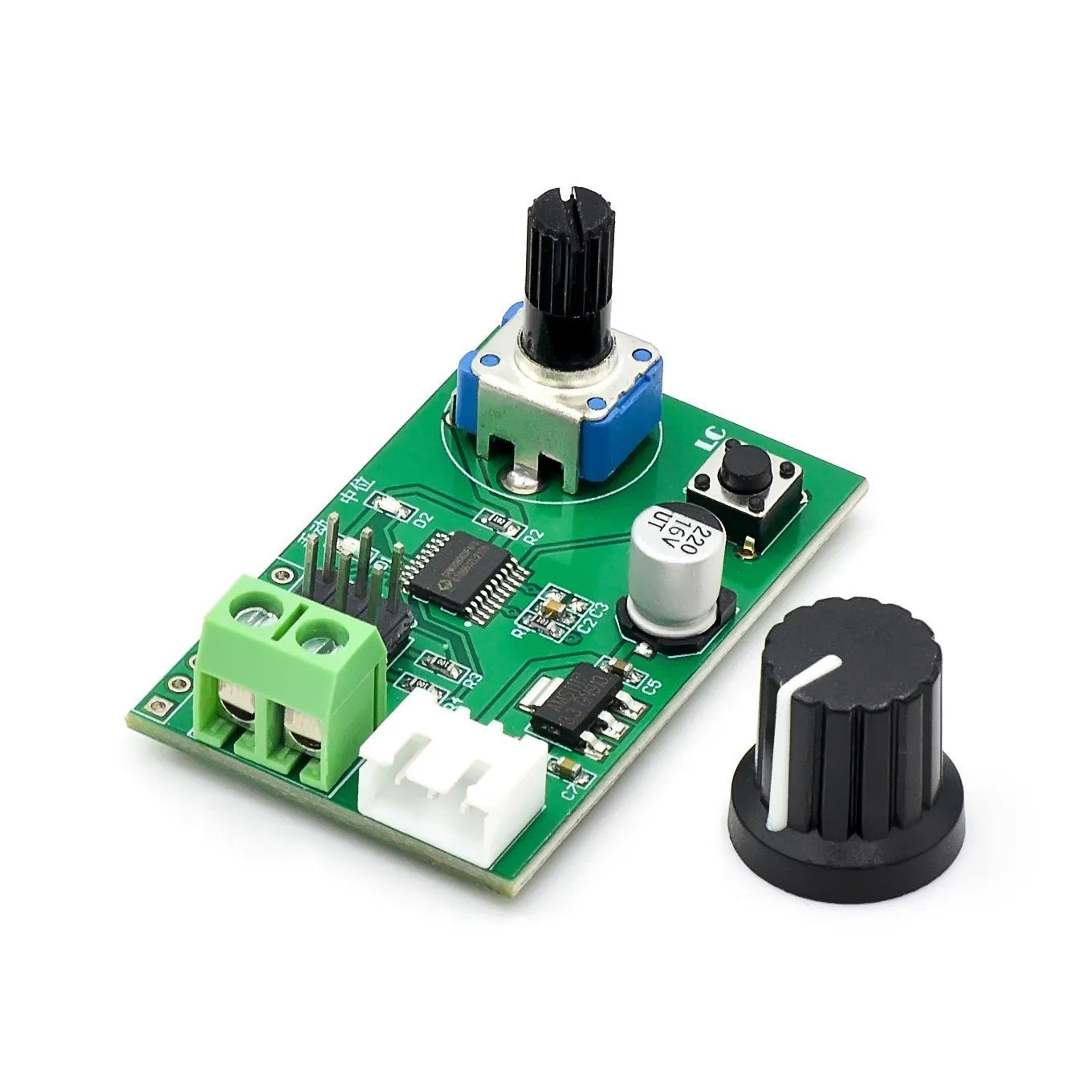 Custom  Two-way steering gear, knob, serial port control board, MG995 SG90 and other steering gear debugging module steering gear