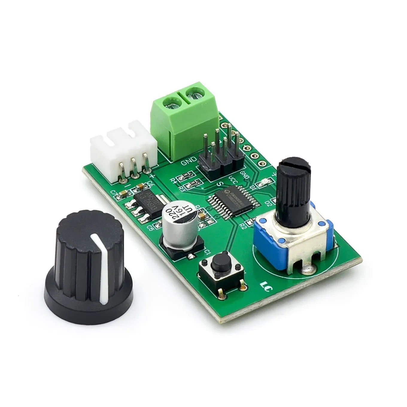 Custom  Two-way steering gear, knob, serial port control board, MG995 SG90 and other steering gear debugging module steering gear