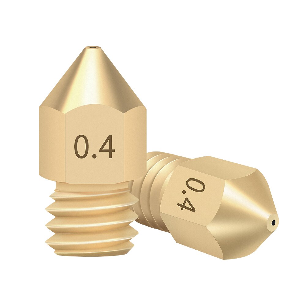 Custom 5/10PCS Mk8 Nozzle 1.75MM Nozzle For 3D Printer CR10 CR10S Ender-3 Pro Extruder Brass Nozzle 0.2/0.3/0.4/0.5/0.6/0.8mm